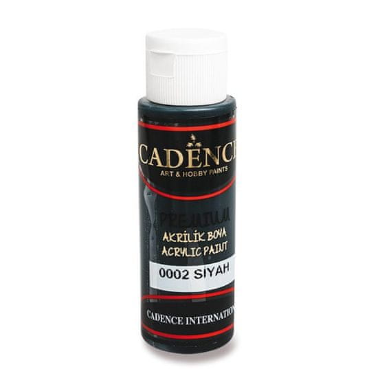 Cadence Akrilne barve Premium, 70 ml, črne