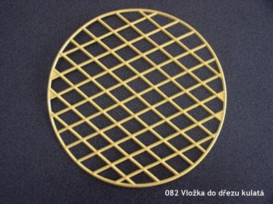 Vstavek za umivalnik okrogel 33 cm iz plastike