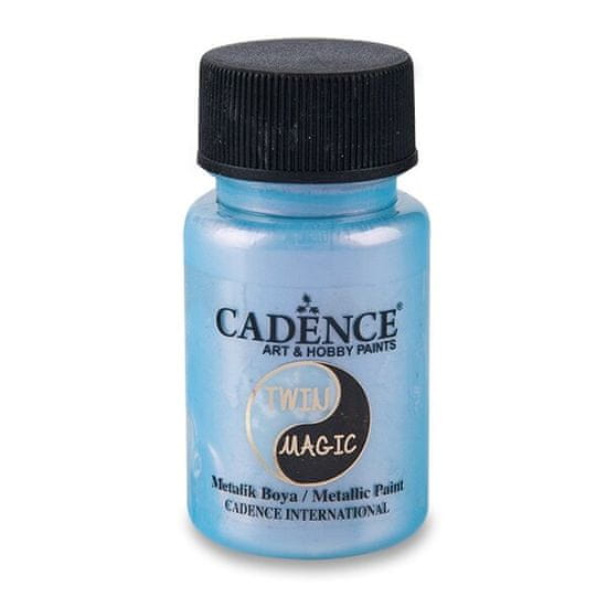 Cadence Kovinska barva Twin Magic, 50 ml, modra/rdeča.