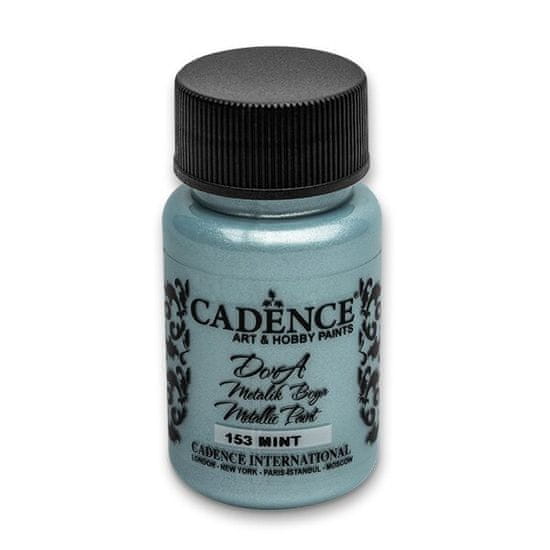 Cadence Akrilne barve za nohte Dora Metallic, 50 ml svetlo turkizna