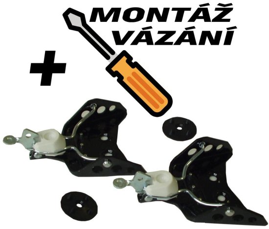 SKOL Vezi za tek na smučeh 75 mm + MONTAŽA