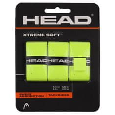 Head XtremeSoft 3 overgrip wrap tl. 0,5 mm, rumena, odsevna barva, pakiranje po 3