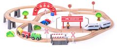 Hape Vlakovna proga z električnim motorjem in viaduktom 60 kosov