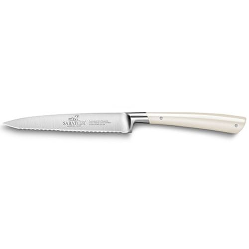 Nůž Lion Sabatier, 807381, Edonist perle, univerzální, plně kovaný, nerez nýty, čepel 12 cm, ABS rukojeť