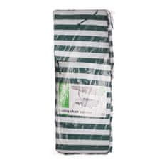 Happy Green 3-sedežna blazina za gugalnico, zeleno-beli trakovi, 2-delni komplet 129 × 43 cm