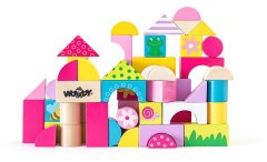 Woody 102191302 Kocke 50 kosov s tiskom