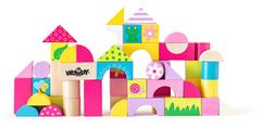 Woody 102191302 Kocke 50 kosov s tiskom
