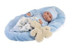 Llorens 73807 NEW BORN BOY realistična lutka dojenčka s popolnoma vinilnim telesom 40 cm
