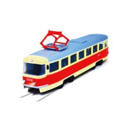 Rappa Tramvaj, ki napoveduje postanke v češčini 28 cm BRNO