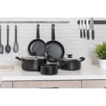 Banquet Komplet posode za kuhanje BLACK STONE 7 kosov. nelepljiva površina