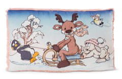 NICI vzglavnik Zimski prijatelji 43x25 cm, ZELENA