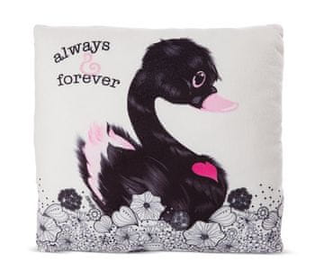 NICI vzglavnik Love Black Swan 30x30cm, ZELENA