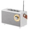 Bela brezžična zvočnika s Radio | CR 1902 W | 5 W | Bluetooth povezava | Idealna izbira za zabavo in prosti čas