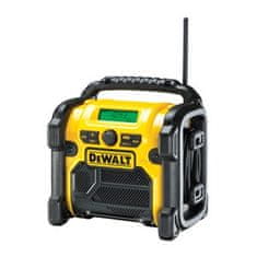 DeWalt DeWALT DCR019-QW delovna radijska postaja, črna in rumena, 2.8 kg, s funkcijo predvajanja MP3, AC adapter vključen, litij-ionska baterijska tehnologija, AM/FM radio.