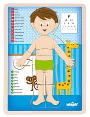 Woody Puzzle "Človeško telo" - Kluk SK