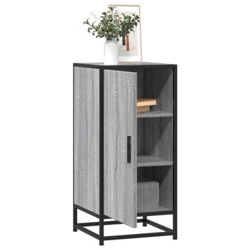 Vidaxl vidaXL Omarica, siva sonoma hrastova, 35,5 x 35 x 76 cm, material na osnovi lesa