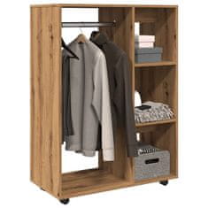 shumee vidaXL Garderobna omara artisan hrast 80x40x110 cm inženirski les
