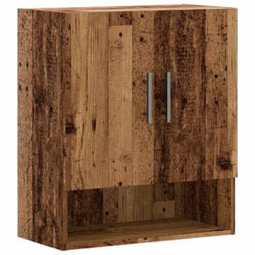 Vidaxl Stenska omarica Old Wood 60x31x70 cm Inženirski les