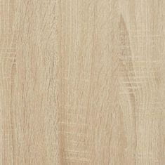Vidaxl Sprejemna miza sonoma hrast 155x50x103,5 cm inženirski les