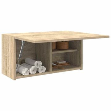 Vidaxl vidaXL Stenska kopalniška omarica, hrast sonoma, 60x25x30 cm
