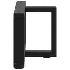 Vidaxl Noge za klubsko mizico v obliki črke T, 2 kosa, črne, 40x25x(30-31) cm, jeklo