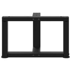 Vidaxl Noge za klubsko mizico v obliki črke T, 2 kosa, črne, 40x25x(30-31) cm, jeklo