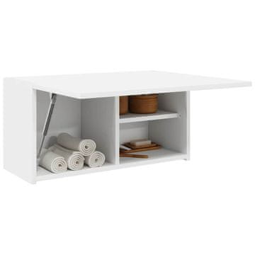 Vidaxl vidaXL Stenska kopalniška omarica bela 60x25x30 cm