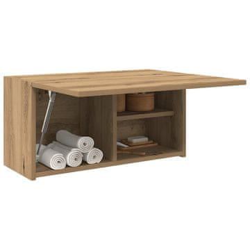 Vidaxl vidaXL Stenska kopalniška omarica, Artisan hrast, 60x25x30 cm