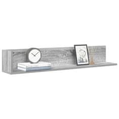 shumee vidaXL Stenske police 2 kosa siva sonoma 100x16,5x16,5 cm inž. les
