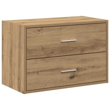 Vidaxl Omara z 2 predaloma artisan hrast 60x31x40 cm inž. les