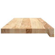 Vidaxl Podloge za stopnice 2 kosa 70x25x2 cm trdna hrastovina