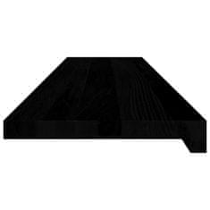 Vidaxl Podloge za stopnice 2 kosa rjave 110x25x2 cm trdna hrastovina