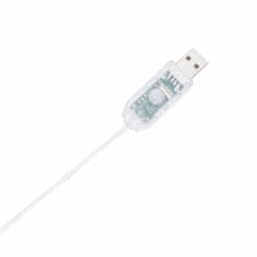 Vidaxl Božična dekoracija Candy Cane 50 LEDs Warm White