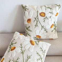 LIVEFY prevleka za blazino Daisy 45x45cm, bež