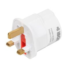 iBOX iBOX UK/EU napajalnik z moškim in ženskimi priključki, 7.5 A, bele barve, tip E in tip G, 24 ur čas dostave, dimenzije 69 x 50 x 50 mm, teža 48 g
