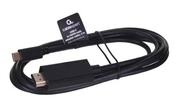 Gembird Gembird A-CM-HDMIM-02 adapter USB-C na HDMI moški, 4K pri 60Hz, dolžina 2m, črna barva, visoka ločljivost 3840 x 2160 пикселov