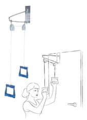slomart Overdoor Pulley RF-881 za moč trening, jeklo/modra, za vadbo različnih mišičnih skupin zgornjega dela telesa, teža: 750 g, hitro dostavo v 24 urah.