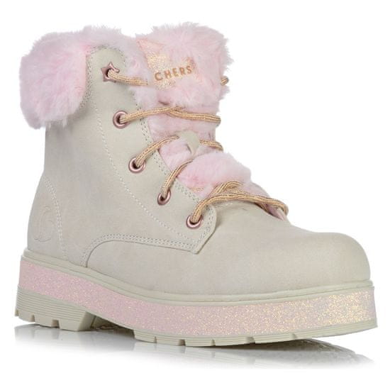 Skechers Čevlji bež Street Glitz