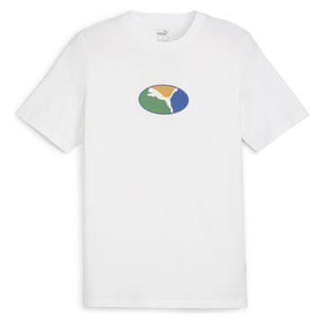 Puma Majice bela Graphics Execution Tee