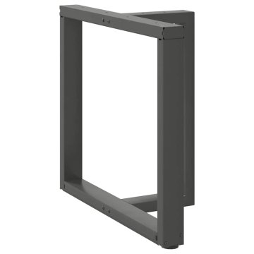 Vidaxl Noge za jedilno mizo v obliki črke T, 2 kosa, antracitne, 80x35x(72-73) cm, jeklo