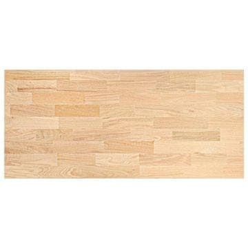 Vidaxl Kuhinjska delovna plošča 140x63,5x2,7 cm trdna hrastovina