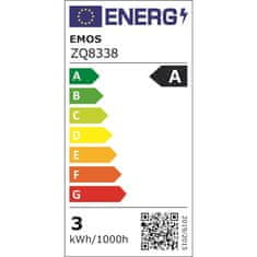 Emos LED žarnica ZQ8338 Classic MR16 A CLASS/ GU10 / 3 W (40 W) / 535 lm / neutral white