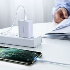 Ugreen Kabel MFi USB-C - iPhone Lightning 20 W 3 A 0,25 m - bel