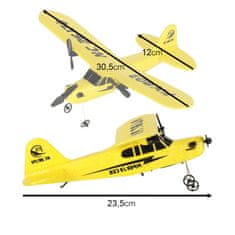 WOWO Letalo na daljinsko upravljanje RC FX803 - Letalo na daljinsko upravljanje Piper 150mah