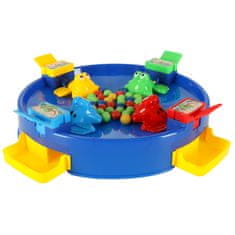 WOWO Igra za 4 igralce - XXL Arkadna igra za 4 igralce - Hungry Jumping Frogs, primerna za otroke od 3 let naprej