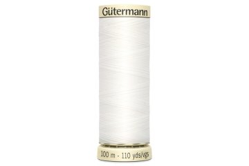 Gutermann Polyesterska Preja, 100 m, Bela (Col.800)
