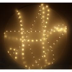 WOWO Toplo bela LED svetilka na nizu za balkon - LED svetilka na nizu 10m 100LED Toplo bela za balkon z 8 načini osvetlitve