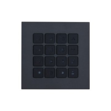Dahua Pametni ključni vnosnik Dahua Technology VTO4202FB-MK, črn, združljiv z Dahua Europe, kompaktnih dimenzij 100x31.1 mm, 1 kpl. na paket.