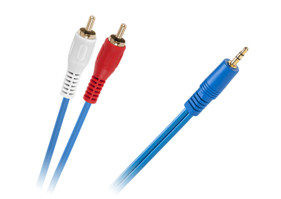 shumee JACK kabel 3,5-2 x RCA MODER 4MM 5m