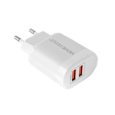 shumee Dvojni omrežni polnilnik USB 2400 mA